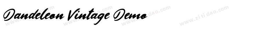 Dandeleon Vintage Demo字体转换